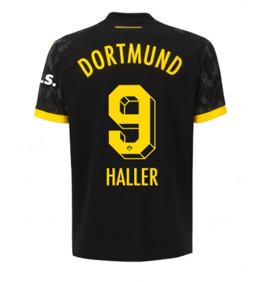 Lacne Muži Futbalové dres Borussia Dortmund Sebastien Haller #9 2023-24 Krátky Rukáv - Preč